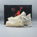 Off-White x Air Jordan 4 'Sail'