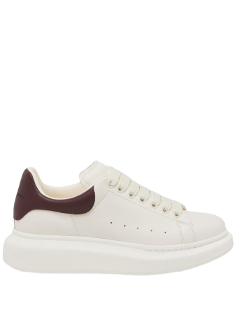 Alexander McQueen Oversized Off White/Bordeaux