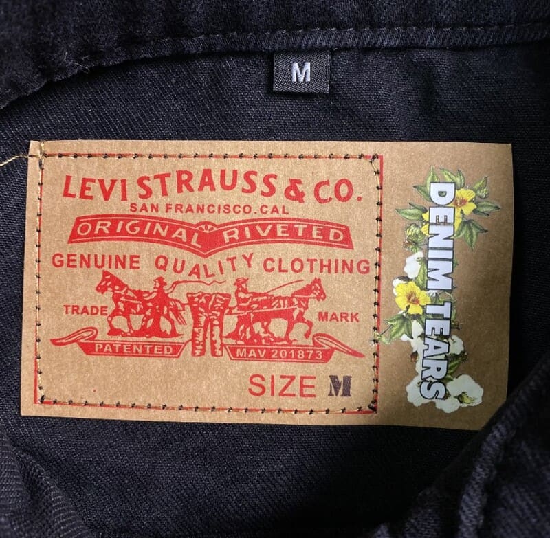 Jaqueta Jeans Denim Tears x Levi's Black