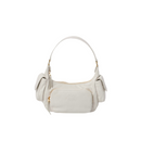 Bolsa Pocket Miu Miu em couro white