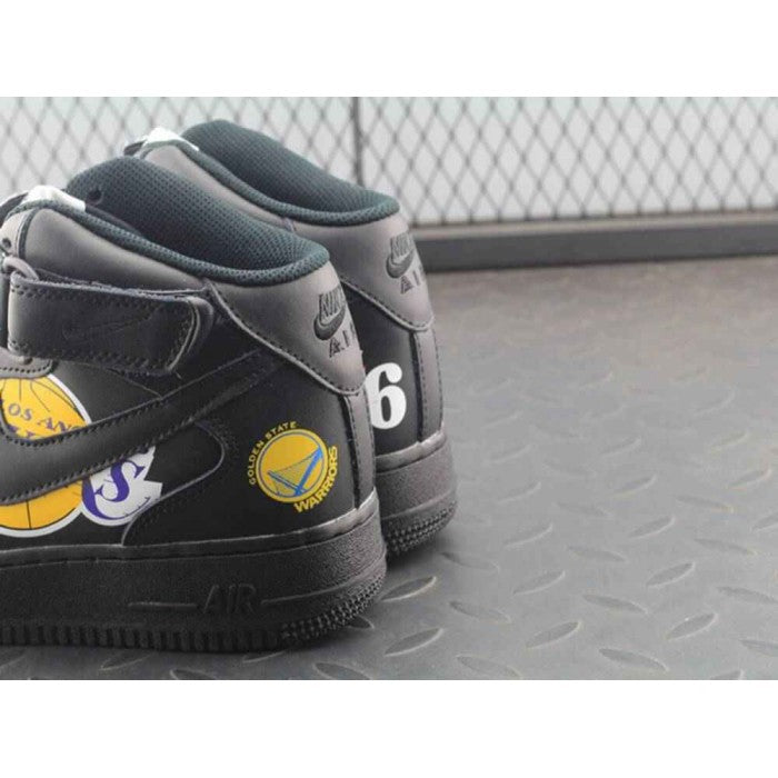 Supreme x NBA x Air Force 1 Mid 07 'Black'