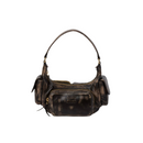 Bolsa Pocket Miu Miu em couro coffe