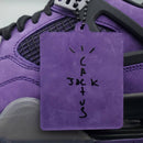 Travis Scott x Air Jordan 4 Retro 'Purple Suede’