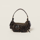 Bolsa Pocket Miu Miu em couro coffe