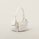 Bolsa Pocket Miu Miu em couro white