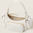 Bolsa Pocket Miu Miu em couro white