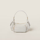 Bolsa Pocket Miu Miu em couro white