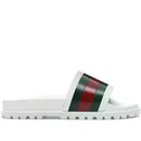Gucci Web Slide Sandal White