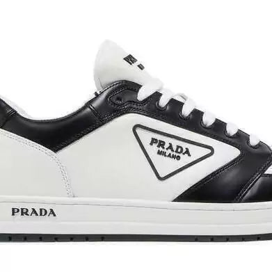 Prada New Avenue Leather Low 'WHITE BLACK'