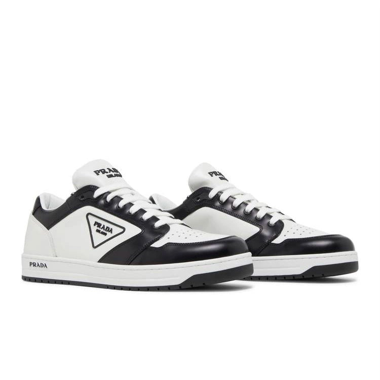 Prada New Avenue Leather Low 'WHITE BLACK'