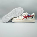 Bapesta Low 'Paint Splatter - Ivory'