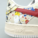 Bapesta Low 'Paint Splatter - Ivory'