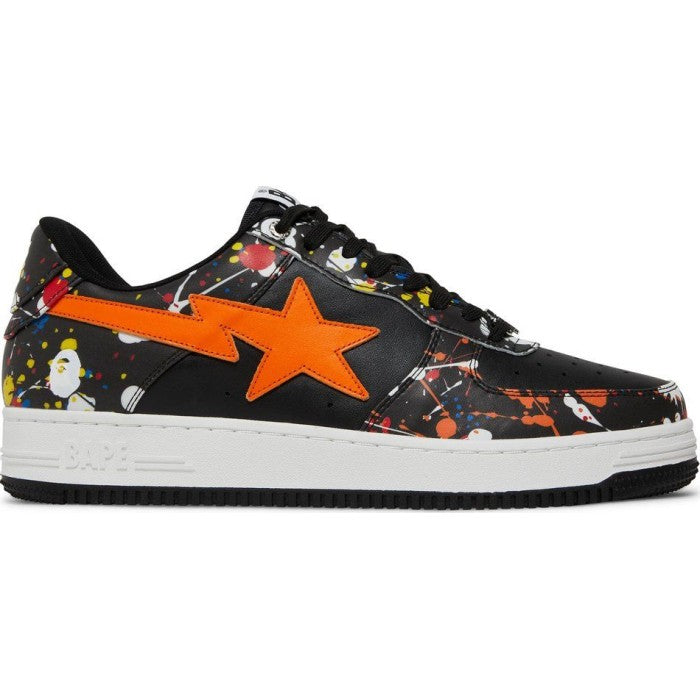 Bapesta Low 'Paint Splatter - Black'