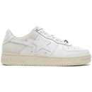 Bapesta Low 'Suede Heel - White'