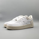 Bapesta Low 'Suede Heel - White'