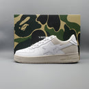 Bapesta Low 'Suede Heel - White'