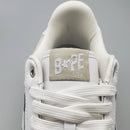 Bapesta Low 'Suede Heel - White'