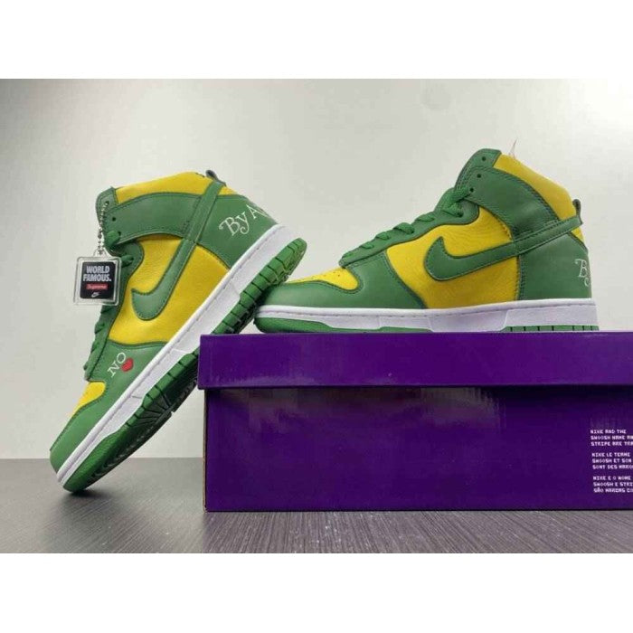 Supreme x Dunk High SB 'By Any Means - Brazil'