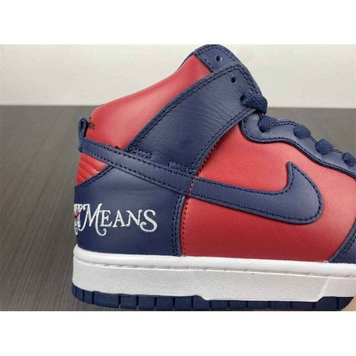 Supreme x Dunk High SB 'By Any Means - Red Navy'
