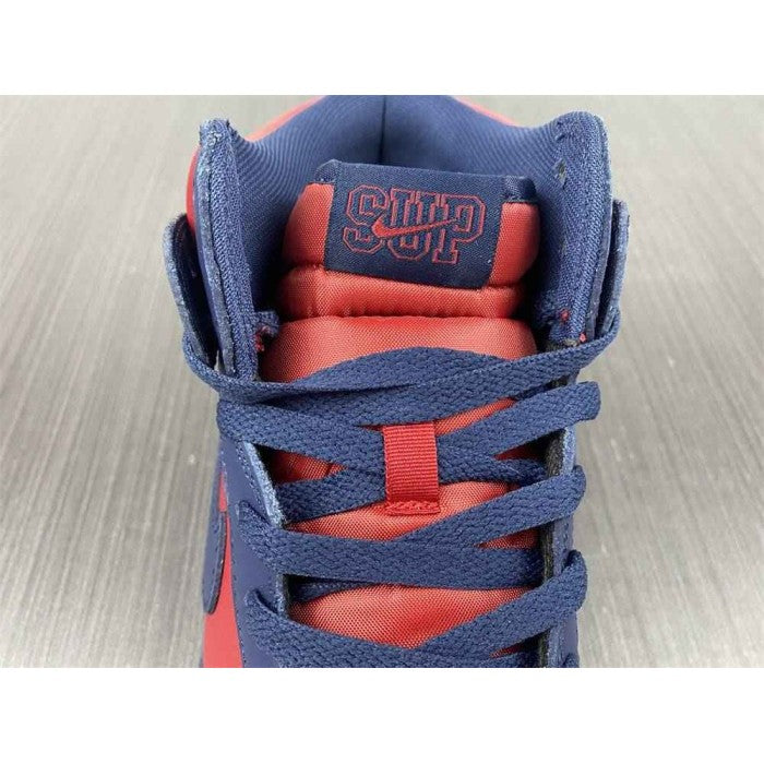 Supreme x Dunk High SB 'By Any Means - Red Navy'