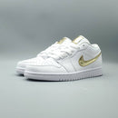 Air Jordan 1 Retro Low 'White Metallic Gold'