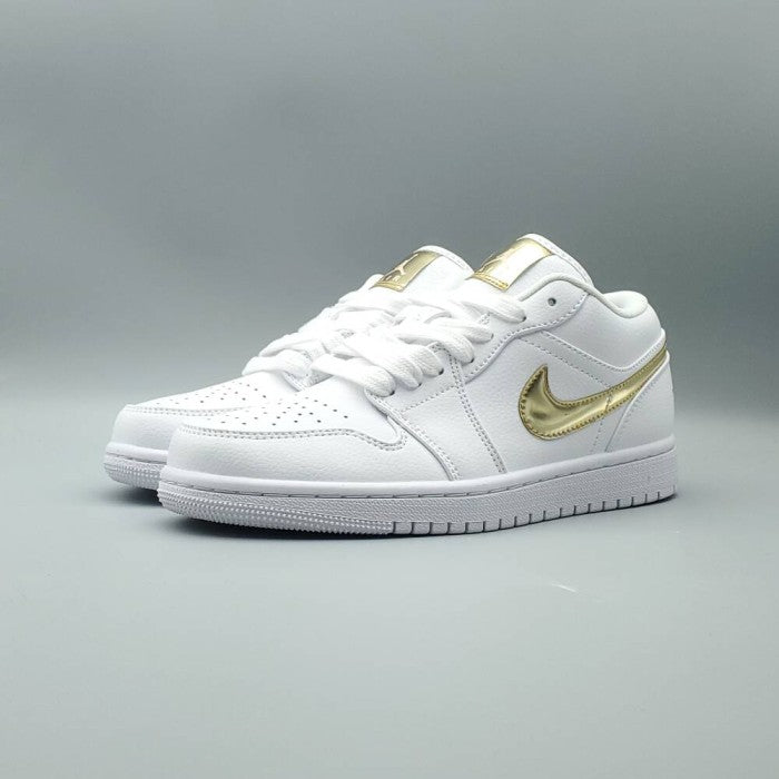 Air Jordan 1 Retro Low 'White Metallic Gold'