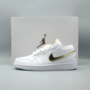 Air Jordan 1 Retro Low 'White Metallic Gold'