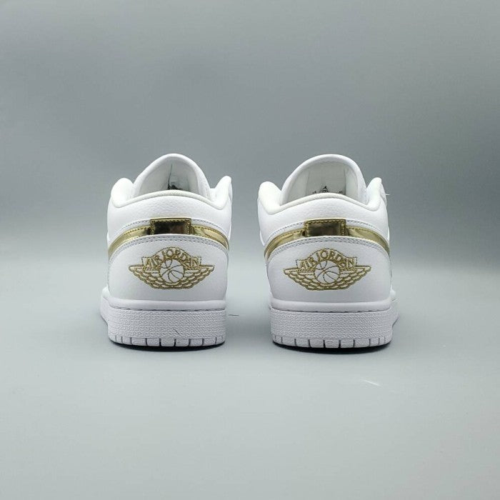 Air Jordan 1 Retro Low 'White Metallic Gold'