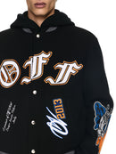 Off-White™ Varsity Bomber Black Gang Wool