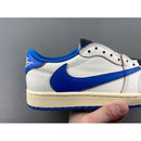 Fragment Design x Travis Scott x Air Jordan 1 Retro Low OG SP 'Sail Military Blue'