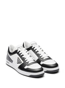 Prada Downtown Low Top Sneakers Leather White Black