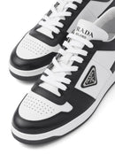 Prada Downtown Low Top Sneakers Leather White Black