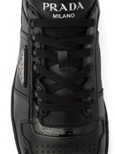 Prada Downtown Low Top Sneakers Leather Black