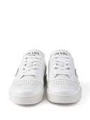 Prada Downtown Low Top Sneakers Leather White