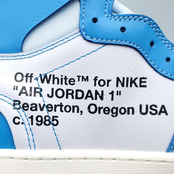 Off-White x Air Jordan 1 Retro High 'UNC'